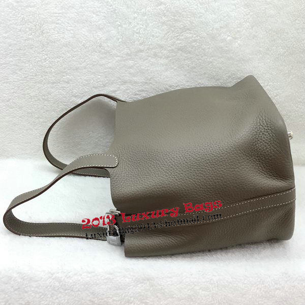 Hermes Picotin Lock 22cm Bags Litchi Leather HPL1048 Grey Hermes Picotin Lock 22cm Bags Litchi Leather HPL1048 Grey