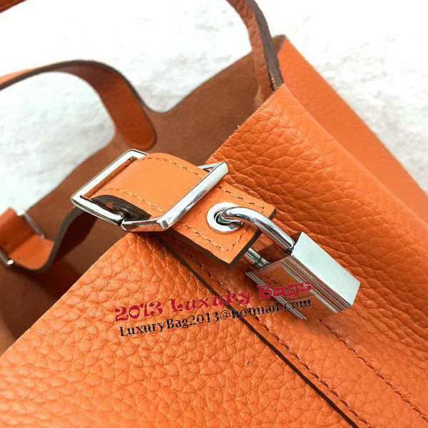 Hermes Picotin Lock 22cm Bags Litchi Leather HPL1048 Orange Hermes Picotin Lock 22cm Bags Litchi Leather HPL1048 Orange