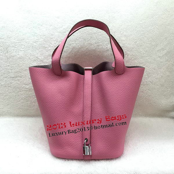 Hermes Picotin Lock 22cm Bags Litchi Leather HPL1048 Pink Hermes Picotin Lock 22cm Bags Litchi Leather HPL1048 Pink