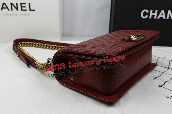 Boy Chanel Flap Bag Original Burgundy Cannage Pattern A67025 Gold Boy Chanel Flap Bag Original Burgundy Cannage Pattern A67025 Gold