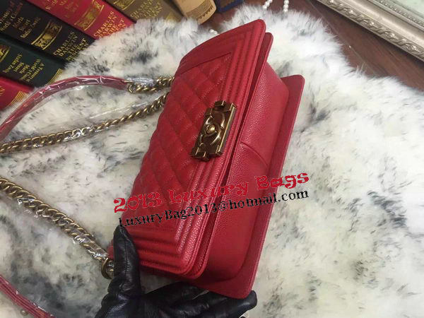 Boy Chanel Flap Shoulder Bag Cannage Pattern A67086 Red Boy Chanel Flap Shoulder Bag Cannage Pattern A67086 Red