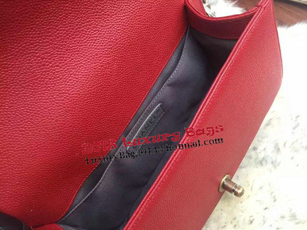 Boy Chanel Flap Shoulder Bag Cannage Pattern A67086 Red Boy Chanel Flap Shoulder Bag Cannage Pattern A67086 Red