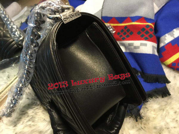 Boy Chanel Flap Shoulder Bag Sheepskin Leather A67086 Black Boy Chanel Flap Shoulder Bag Sheepskin Leather A67086 Black