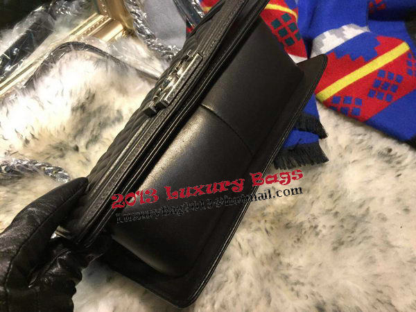 Boy Chanel Flap Shoulder Bag Sheepskin Leather A67086 Black Boy Chanel Flap Shoulder Bag Sheepskin Leather A67086 Black