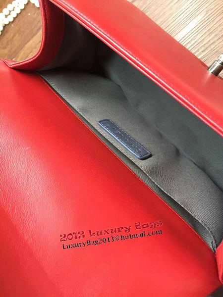 Boy Chanel Flap Shoulder Bag Sheepskin Leather A67086 Red Boy Chanel Flap Shoulder Bag Sheepskin Leather A67086 Red
