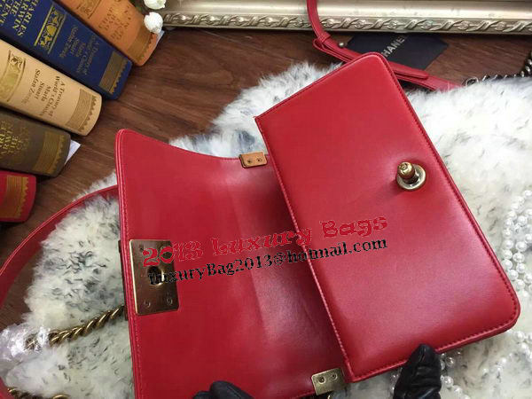 Boy Chanel Flap Shoulder Bags Sheepskin Leather A67085 Red Boy Chanel Flap Shoulder Bags Sheepskin Leather A67085 Red