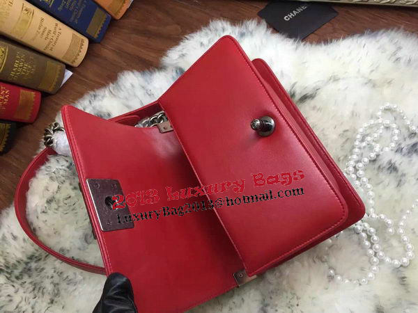 Boy Chanel Flap Shoulder Bags Sheepskin Leather A67085 Red Boy Chanel Flap Shoulder Bags Sheepskin Leather A67085 Red
