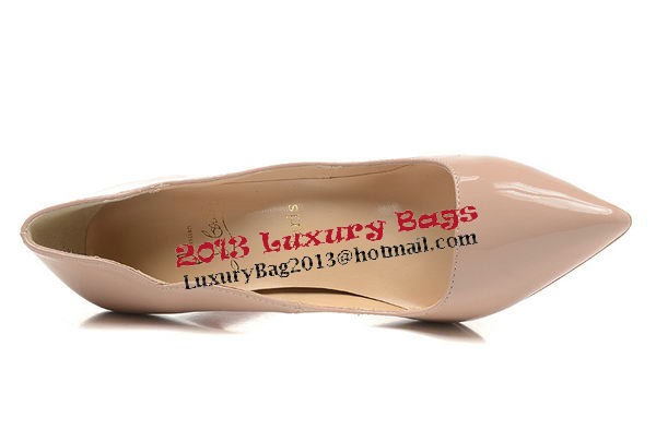 Christian Louboutin 120mm Pump Patent Leather CL1503 Apricot Christian Louboutin 120mm Pump Patent Leather CL1503 Apricot