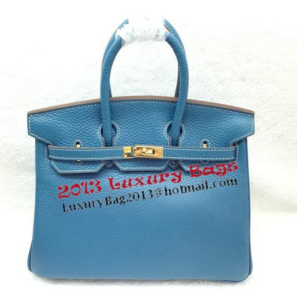 Hermes Birkin 25CM Tote Bag Original Leather H25T Blue Hermes Birkin 25CM Tote Bag Original Leather H25T Blue