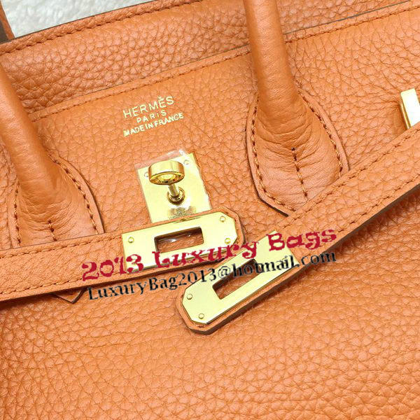 Hermes Birkin 25CM Tote Bag Original Leather H25T Orange Hermes Birkin 25CM Tote Bag Original Leather H25T Orange