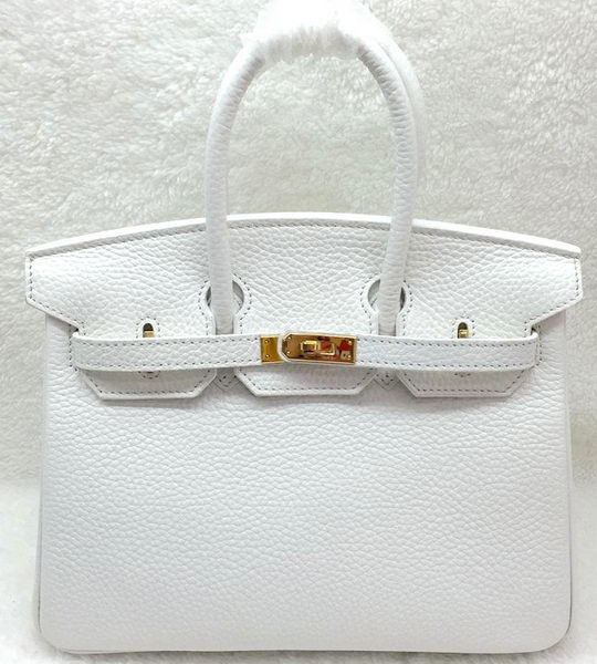 Hermes Birkin 25CM Tote Bag Original Leather H25T White