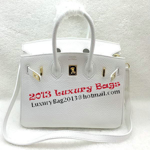 Hermes Birkin 25CM Tote Bag Original Leather H25T White Hermes Birkin 25CM Tote Bag Original Leather H25T White