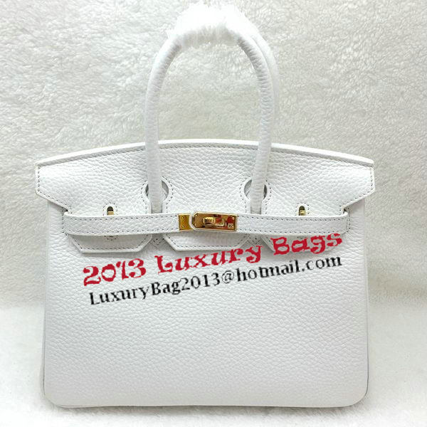 Hermes Birkin 25CM Tote Bag Original Leather H25T White Hermes Birkin 25CM Tote Bag Original Leather H25T White