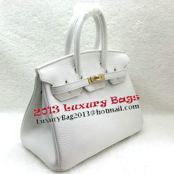 Hermes Birkin 25CM Tote Bag Original Leather H25T White Hermes Birkin 25CM Tote Bag Original Leather H25T White