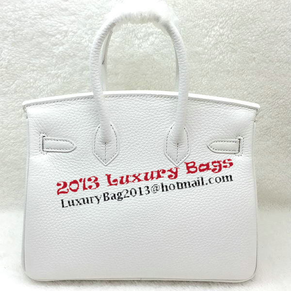 Hermes Birkin 25CM Tote Bag Original Leather H25T White Hermes Birkin 25CM Tote Bag Original Leather H25T White