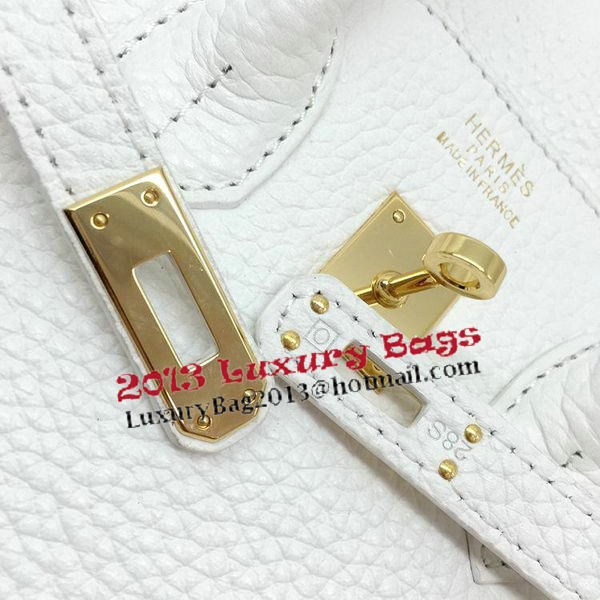 Hermes Birkin 25CM Tote Bag Original Leather H25T White Hermes Birkin 25CM Tote Bag Original Leather H25T White