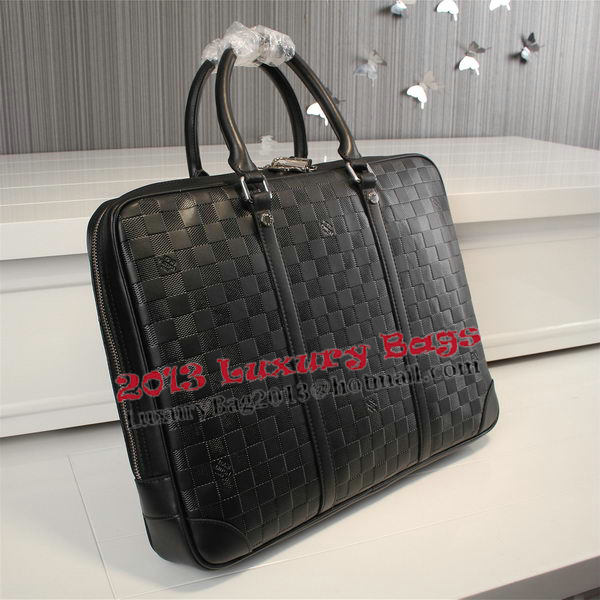 Louis Vuitton Damier Infini Porte-Documents N41146 Black Louis Vuitton Damier Infini Porte-Documents N41146 Black