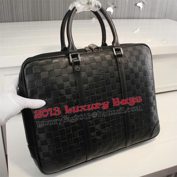 Louis Vuitton Damier Infini Porte-Documents N41146 Black Louis Vuitton Damier Infini Porte-Documents N41146 Black