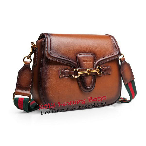 Gucci Lady Web Calfskin Leather Shoulder Bags 383848 Brown Gucci Lady Web Calfskin Leather Shoulder Bags 383848 Brown