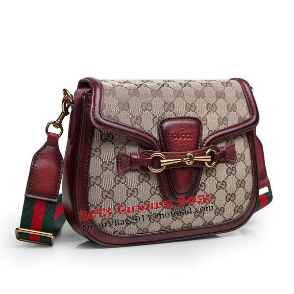 Gucci Lady Web Original GG Canvas Shoulder Bags 383848 Burgundy Gucci Lady Web Original GG Canvas Shoulder Bags 383848 Burgundy