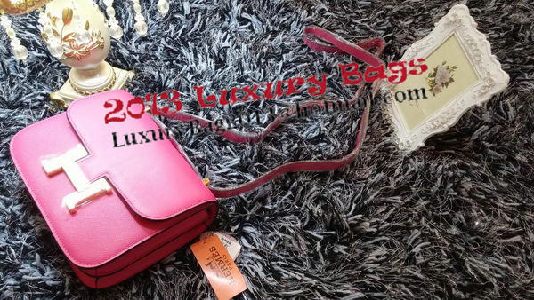 Hermes Constance Bag Litchi Leather H9998 Rose Hermes Constance Bag Litchi Leather H9998 Rose