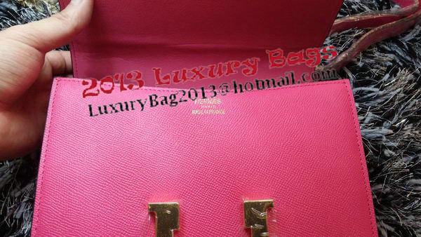Hermes Constance Bag Litchi Leather H9998 Rose Hermes Constance Bag Litchi Leather H9998 Rose