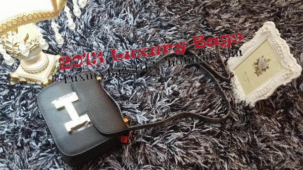 Hermes Constance Bag Litchi Leather H9999L Black Hermes Constance Bag Litchi Leather H9999L Black