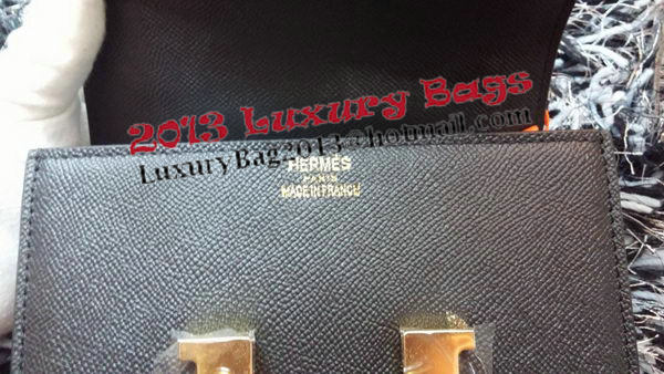 Hermes Constance Bag Litchi Leather H9999L Black Hermes Constance Bag Litchi Leather H9999L Black
