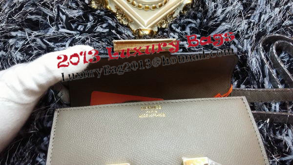 Hermes Constance Bag Litchi Leather H9999L Grey Hermes Constance Bag Litchi Leather H9999L Grey