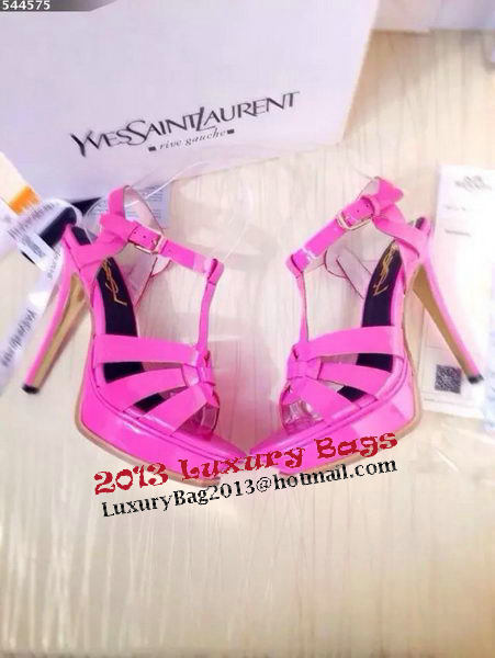 Yves Saint Laurent 130mm Pump Sandals Patent YSL250LWR Rose Yves Saint Laurent 130mm Pump Sandals Patent YSL250LWR Rose