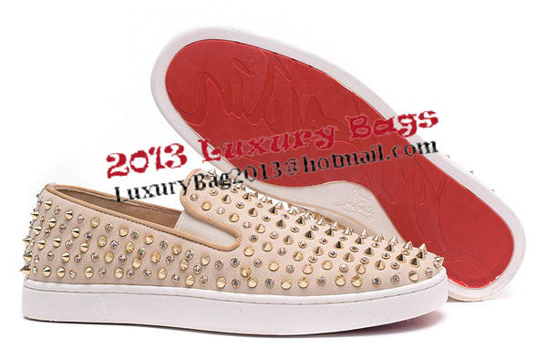 Christian Louboutin Casual Shoes CL918 Apricot Christian Louboutin Casual Shoes CL918 Apricot