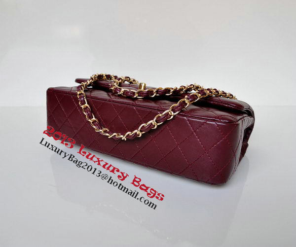 Chanel 2.55 Series Flap Bag Burgundy Patent Leather A1112 Gold Chanel 2.55 Series Flap Bag Burgundy Patent Leather A1112 Gold