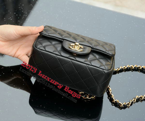 Chanel Classic MINI Flap Bag Sheepskin Leather A1115 Black Chanel Classic MINI Flap Bag Sheepskin Leather A1115 Black