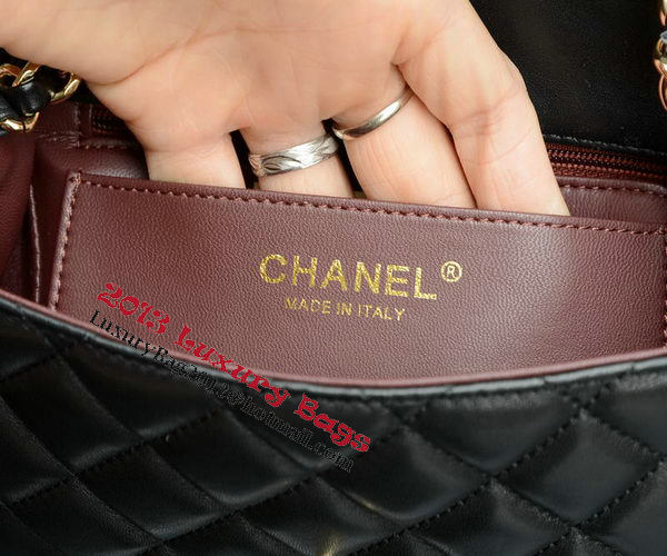 Chanel Classic MINI Flap Bag Sheepskin Leather A1115 Black Chanel Classic MINI Flap Bag Sheepskin Leather A1115 Black