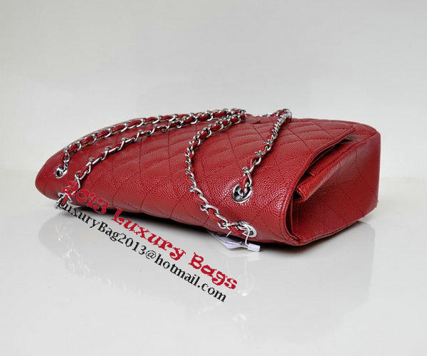 Chanel Maxi Quilted Classic Flap Bag Burgundy Cannage Patterns A58601 Silver Chanel Maxi Quilted Classic Flap Bag Burgundy Cannage Patterns A58601 Silver