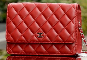 Chanel mini Flap Bag Red Sheepskin Leather A33814 Silver Chanel mini Flap Bag Red Sheepskin Leather A33814 Silver