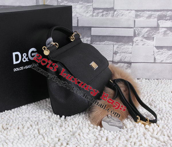 Dolce & Gabbana SICILY Litchi Leather Tote Bags BB4136 Dolce & Gabbana SICILY Litchi Leather Tote Bags BB4136