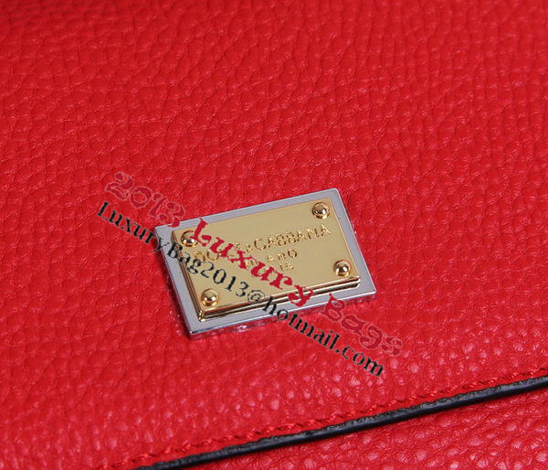 Dolce & Gabbana SICILY Litchi Leather Tote Bags BB4136 Dolce & Gabbana SICILY Litchi Leather Tote Bags BB4136