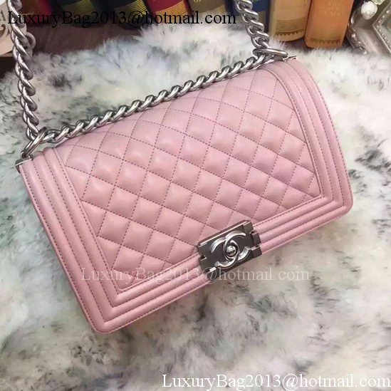 Boy Chanel Flap Shoulder Bag Original Sheepskin A64375 Pink Boy Chanel Flap Shoulder Bag Original Sheepskin A64375 Pink