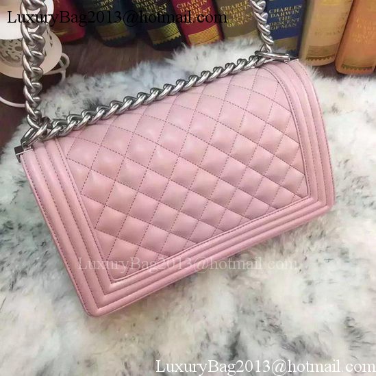 Boy Chanel Flap Shoulder Bag Original Sheepskin A64375 Pink Boy Chanel Flap Shoulder Bag Original Sheepskin A64375 Pink