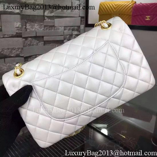 Chanel 2.55 Series Flap Bag OffWhite Sheepskin Leather A06375 Gold Chanel 2.55 Series Flap Bag OffWhite Sheepskin Leather A06375 Gold