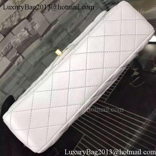Chanel 2.55 Series Flap Bag OffWhite Sheepskin Leather A06375 Gold Chanel 2.55 Series Flap Bag OffWhite Sheepskin Leather A06375 Gold
