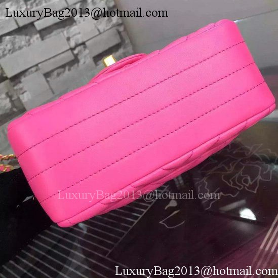 Chanel Classic mini Flap Bag Chevron Sheepskin Leather A68748 Rose Chanel Classic mini Flap Bag Chevron Sheepskin Leather A68748 Rose