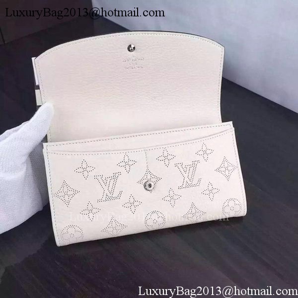 Louis Vuitton Mahina Leather IRIS Wallet M60144 OffWhite Louis Vuitton Mahina Leather IRIS Wallet M60144 OffWhite