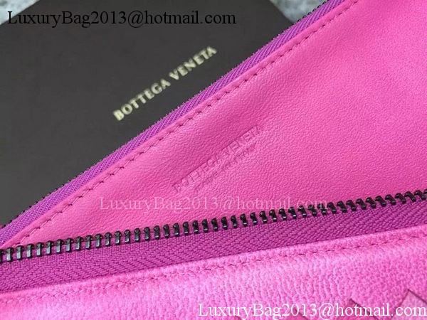 Bottega Veneta Intrecciato Leather Clutch BV144077 Rosy Bottega Veneta Intrecciato Leather Clutch BV144077 Rosy