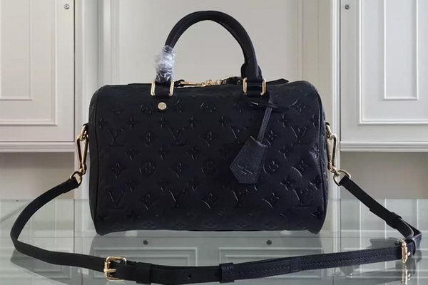 Louis Vuitton Monogram Empreinte Speedy BANDOULIERE 30 M91330 Black