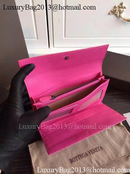 Bottega Veneta Intrecciato Nappa Tri-Flod Wallet BV150507 Rose Bottega Veneta Intrecciato Nappa Tri-Flod Wallet BV150507 Rose