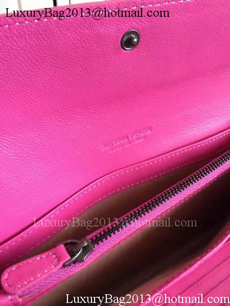 Bottega Veneta Intrecciato Nappa Tri-Flod Wallet BV150507 Rose Bottega Veneta Intrecciato Nappa Tri-Flod Wallet BV150507 Rose
