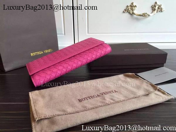 Bottega Veneta Intrecciato Nappa Tri-Flod Wallet BV150507 Rose Bottega Veneta Intrecciato Nappa Tri-Flod Wallet BV150507 Rose