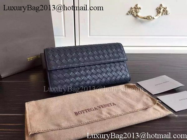 Bottega Veneta Intrecciato Nappa Tri-Flod Wallet BV150507 Royal Bottega Veneta Intrecciato Nappa Tri-Flod Wallet BV150507 Royal